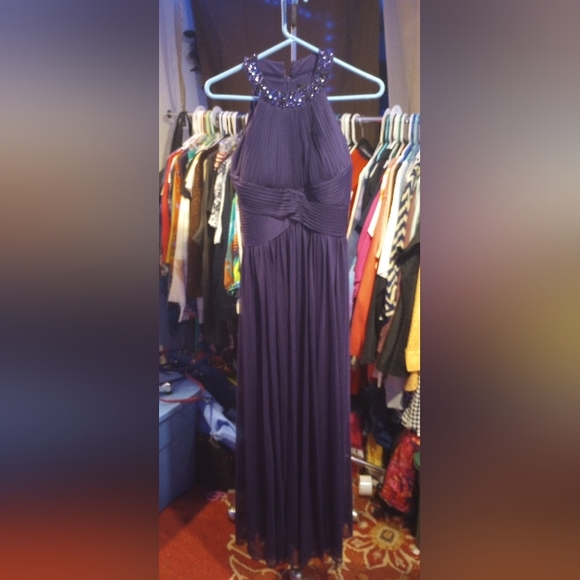 Alex Evenings, Purple full length dress, NWT size 6 - Picture 1 of 6